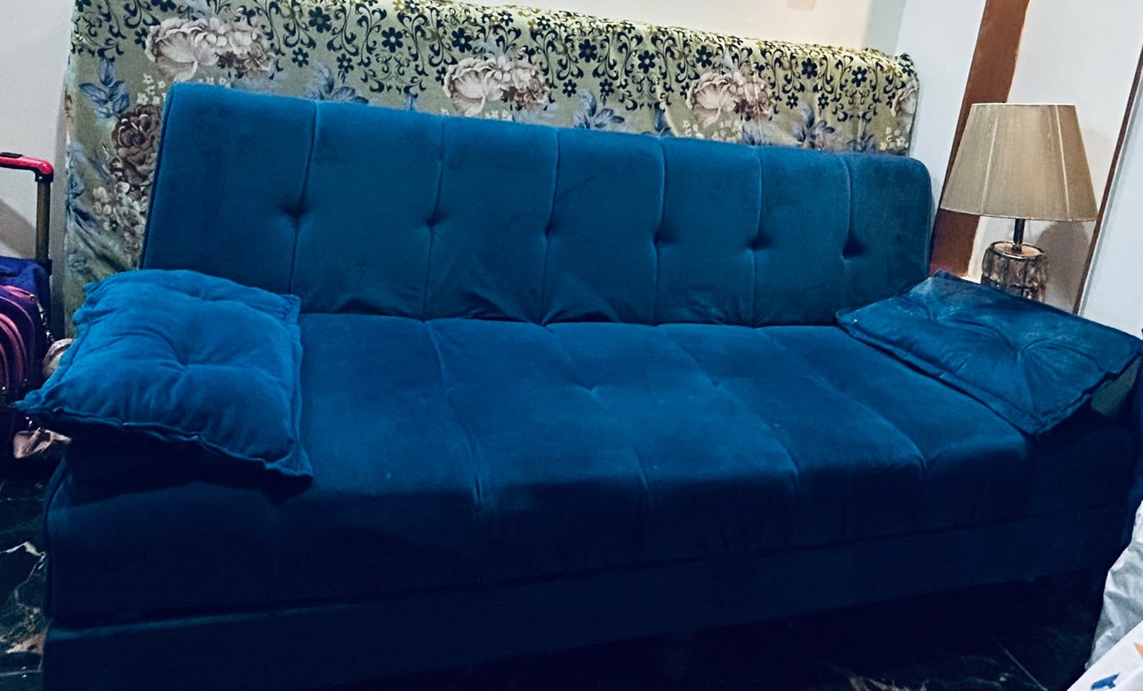 Blue Sofa Bed with Pillows, photo 6
