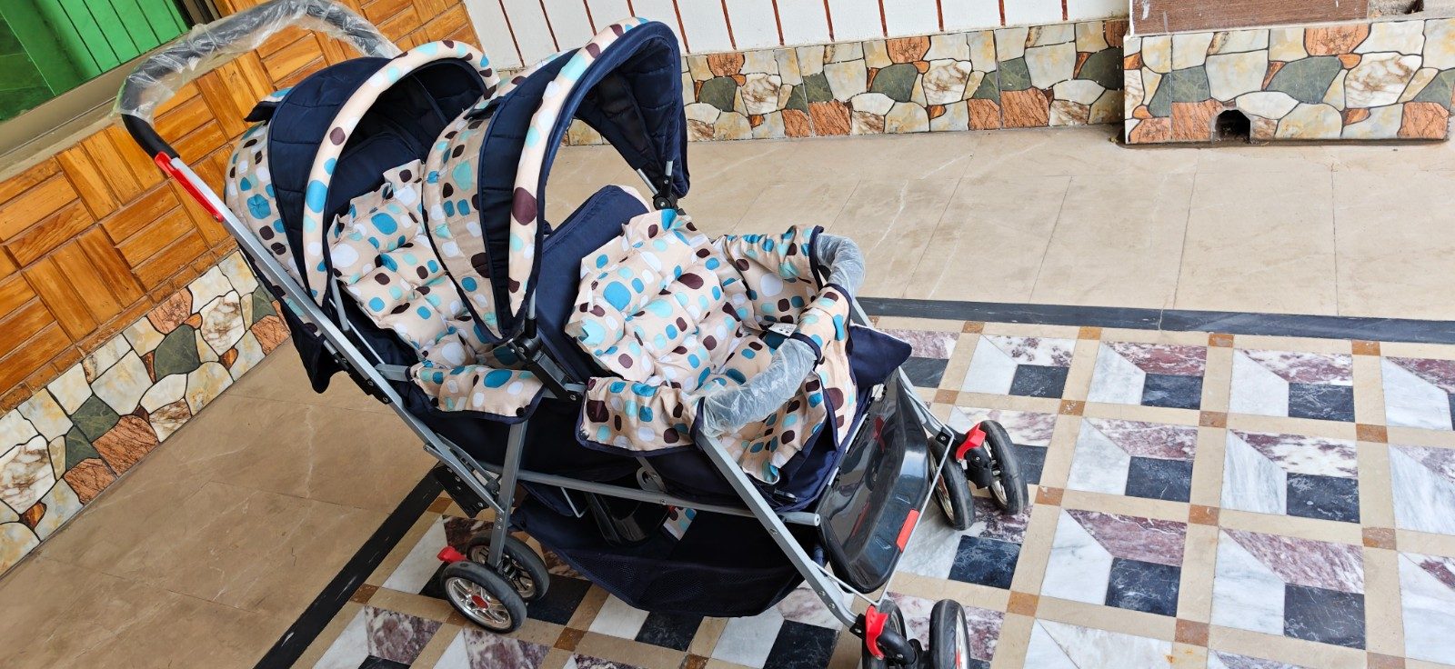 👶 Double Baby Stroller / Twin Pram For Sale, photo 4