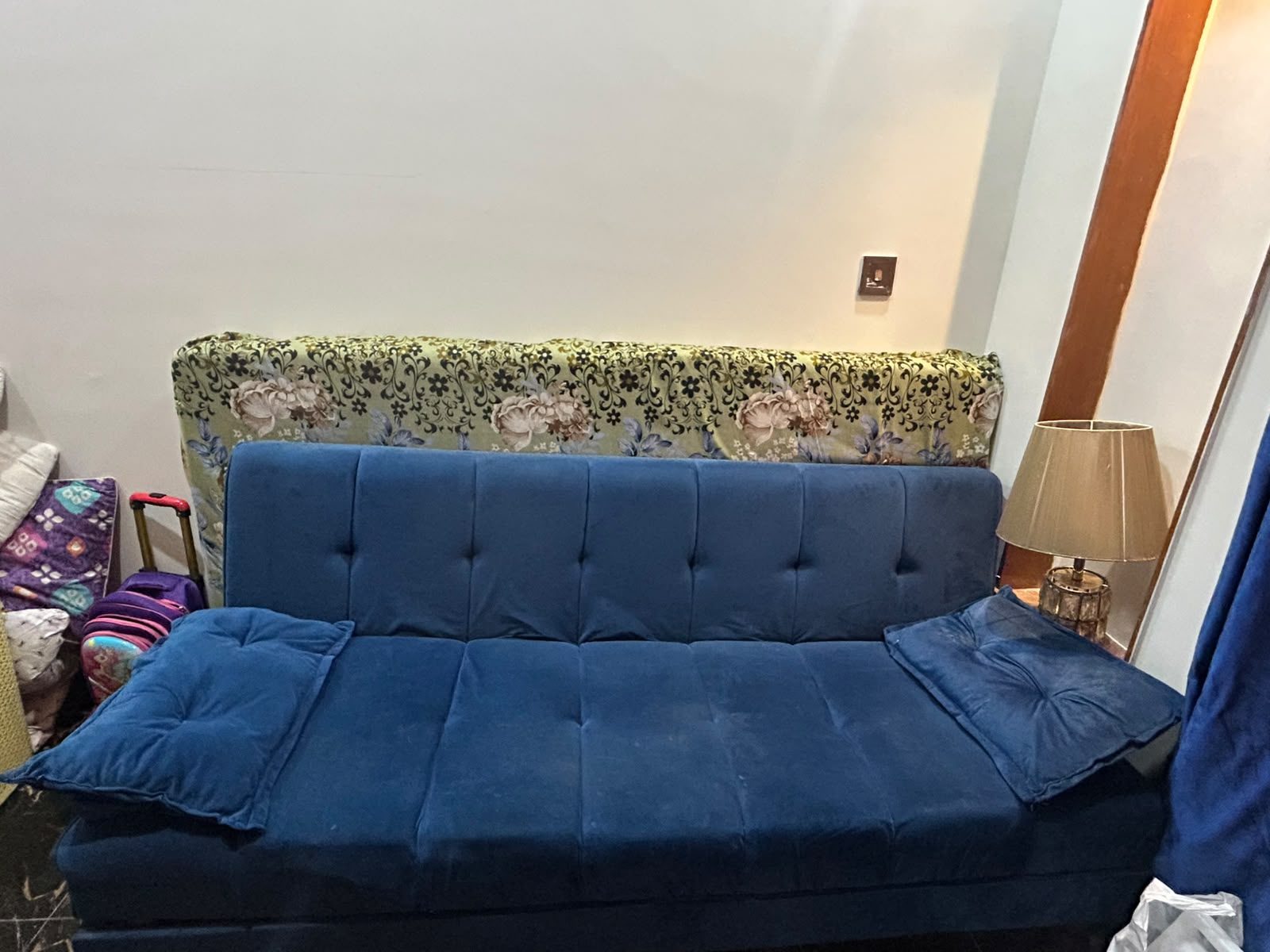 Blue Sofa Bed with Pillows, photo 5