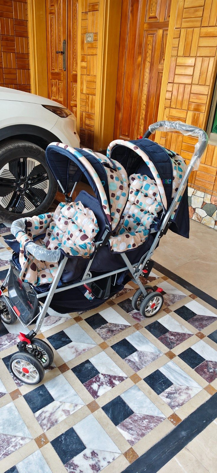 👶 Double Baby Stroller / Twin Pram For Sale, photo 2